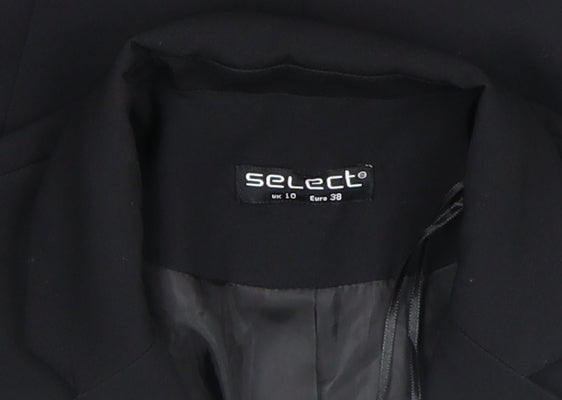 Select Women's Black Size 10 Single-Breasted Blazer Jacket