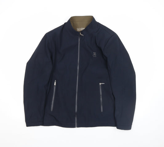 VALNETING Men's Blue XS Full Zip Softshell Casual Jacket