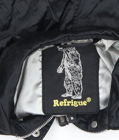 Additional view of Refrigue girls’ black polyamide bomber jacket m water resistant lined