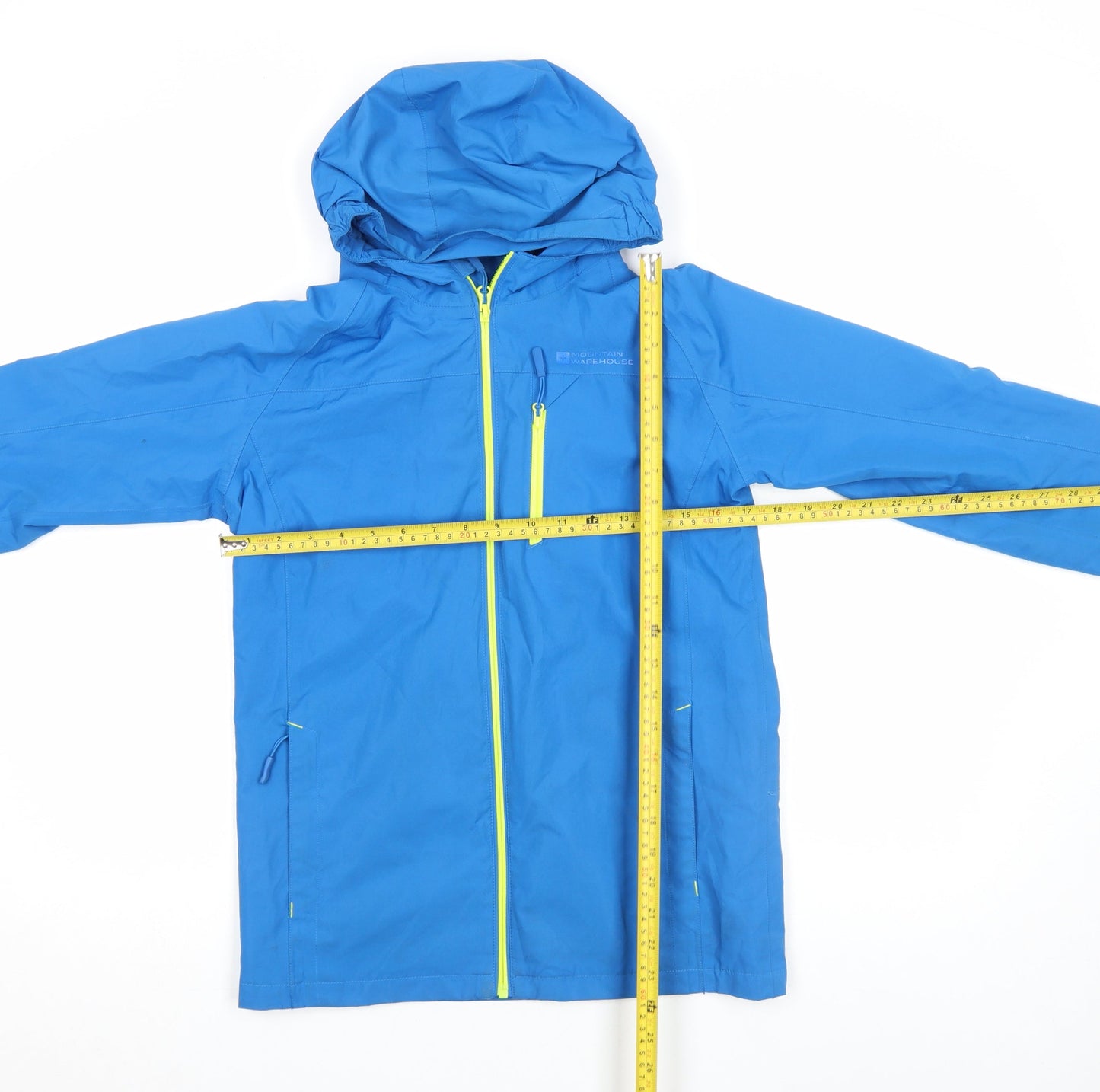 Mountain Warehouse Girls Blue Waterproof Hooded Rain Jacket 13 Years
