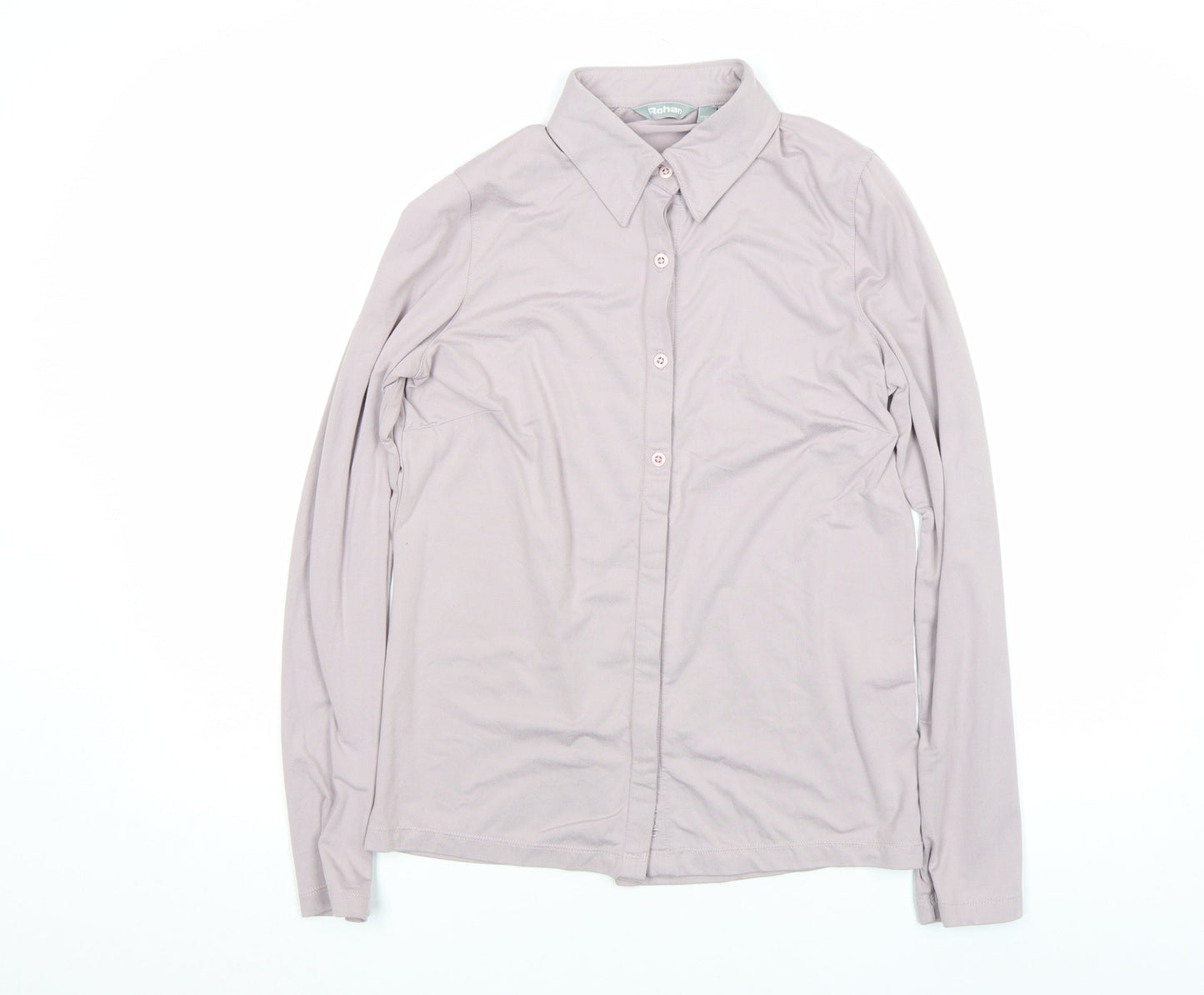 Rohan Womens Beige Long Sleeve Button-Up Travel Shirt S