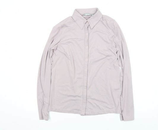 Rohan Womens Beige Long Sleeve Button-Up Travel Shirt S