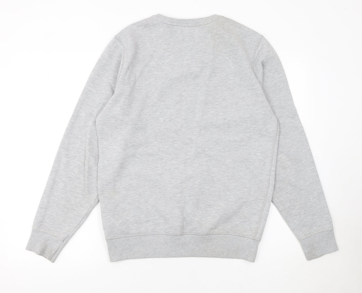 Tommy Jeans Men's Grey Regular Fit Pullover Sweatshirt Size S