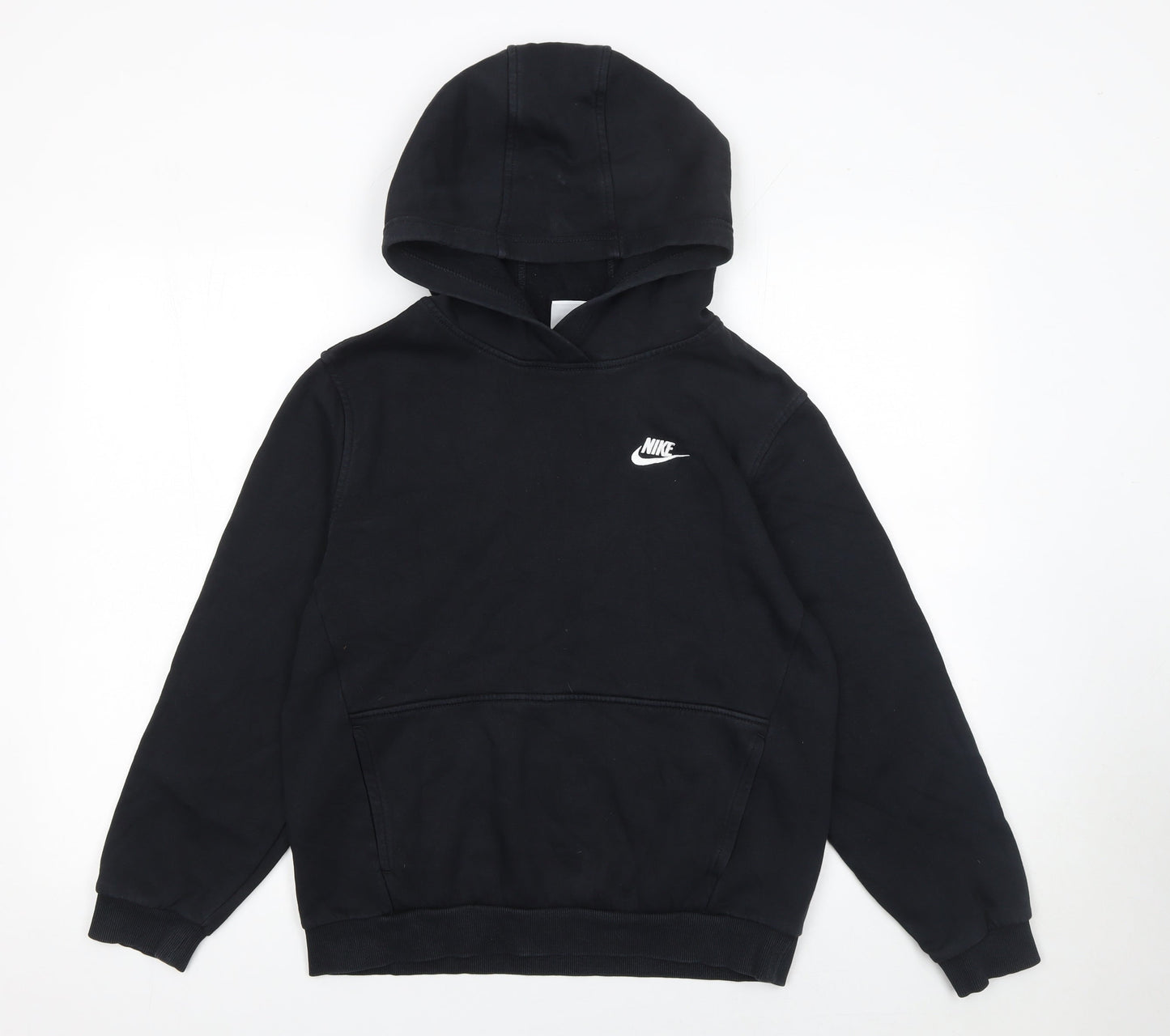 Nike Boys Black XL Pullover Fleece Hoodie with Logo