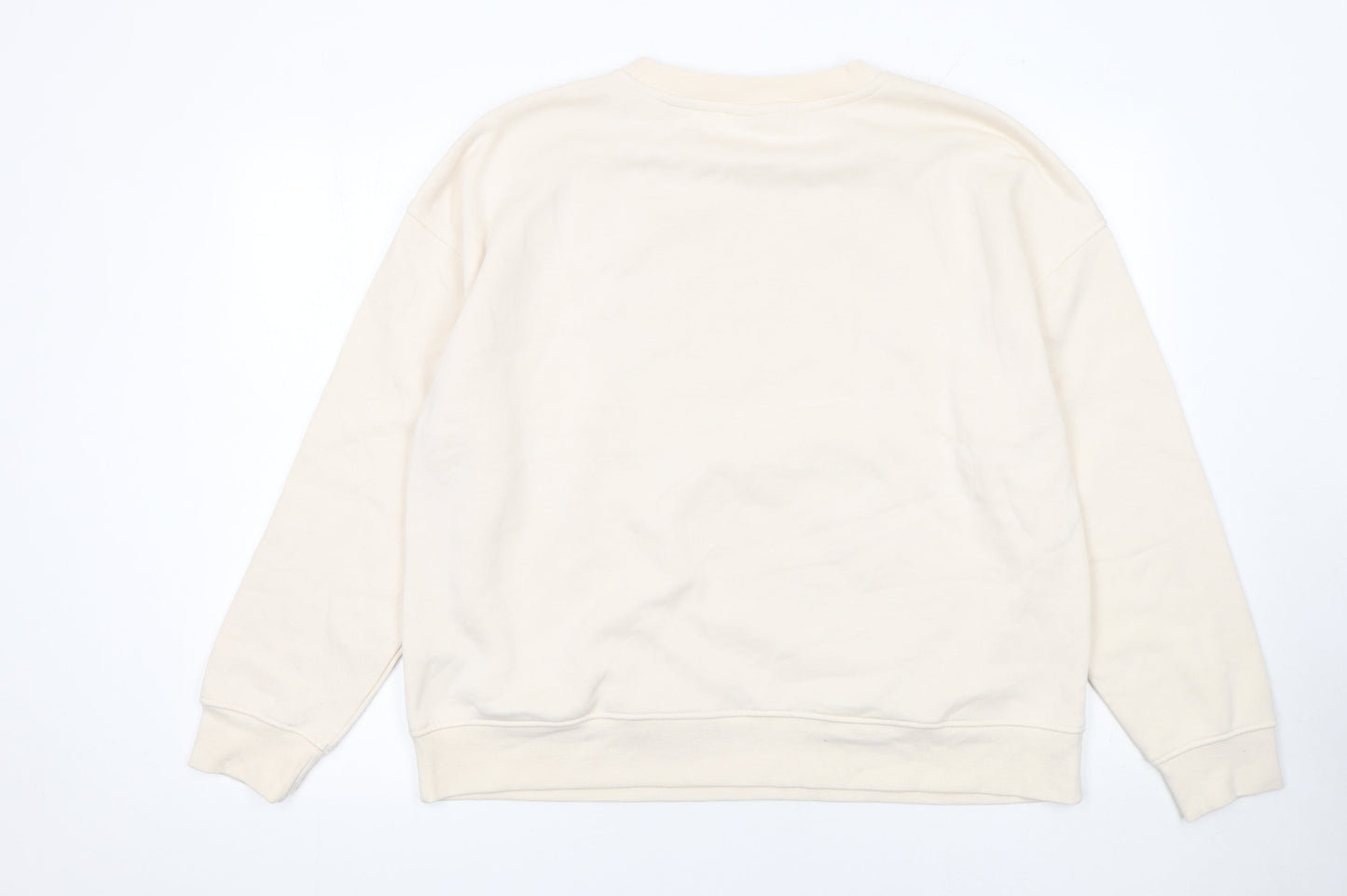 Primark Womens Beige Stitch Sweatshirt Size L 14/16 Disney Graphic