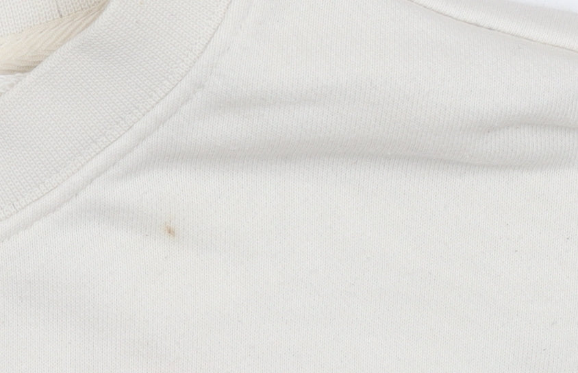 Adidas Womens Ivory Crew Neck Long Sleeve Pullover Sweatshirt UK 12