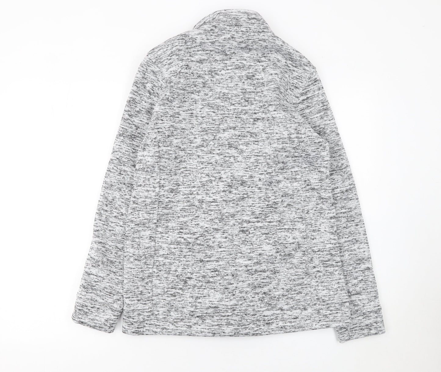 Damart Women's Grey Knit Button Jacket Size 10 Regular