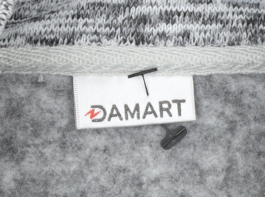 Damart Women's Grey Knit Button Jacket Size 10 Regular