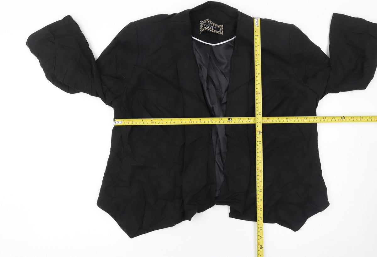 Principles by Ben de Lisi Womens Black Shawl Collar Blazer Size 18