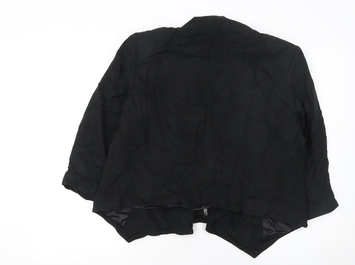 Principles by Ben de Lisi Womens Black Shawl Collar Blazer Size 18
