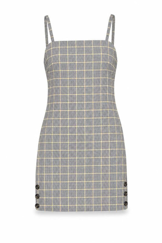 Miss Selfridge Petites Women’s Multicoloured Check Pinafore Dress Size 8