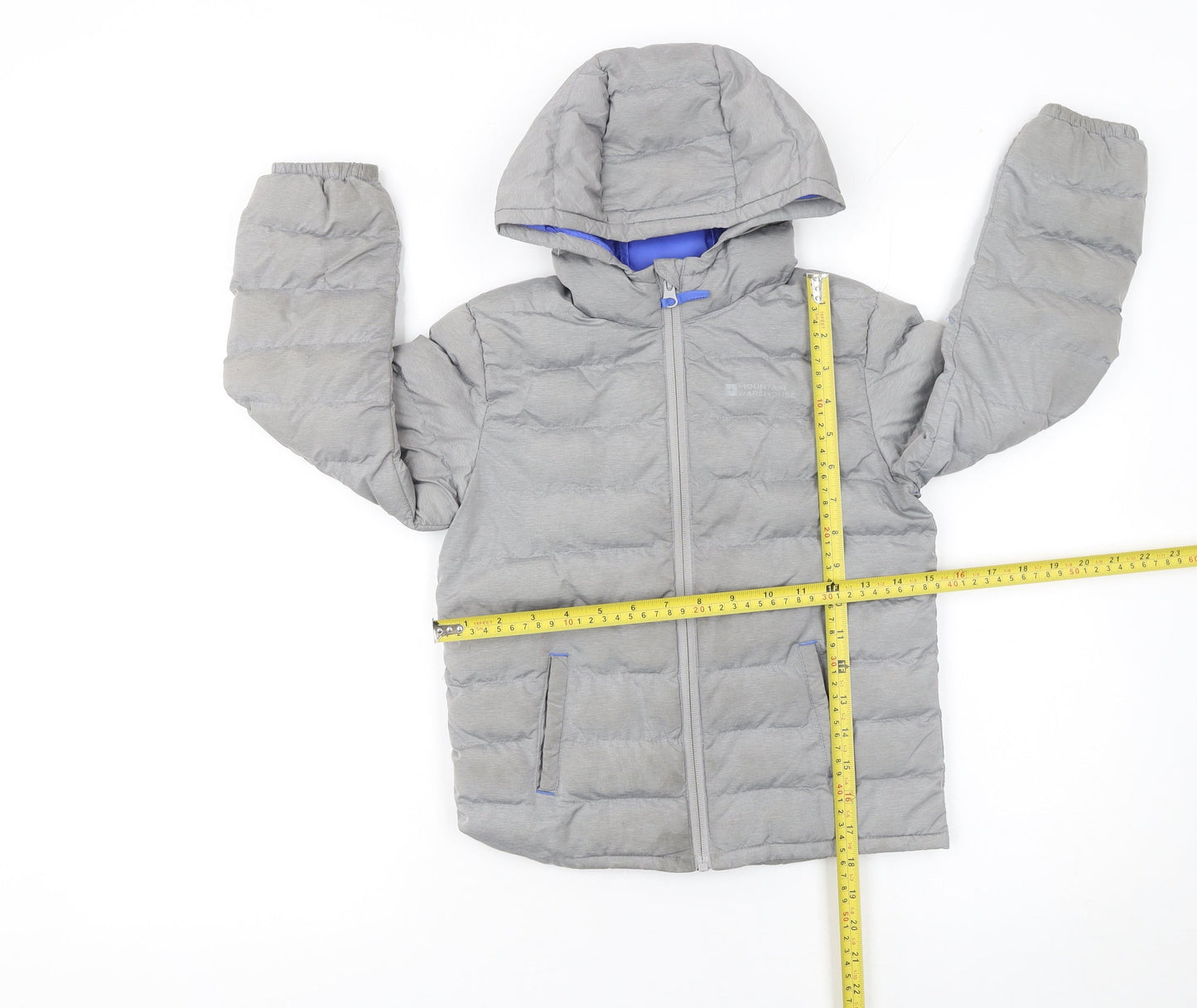 Mountain Warehouse Boys Grey 5-6 Years Hooded Puffer Jacket