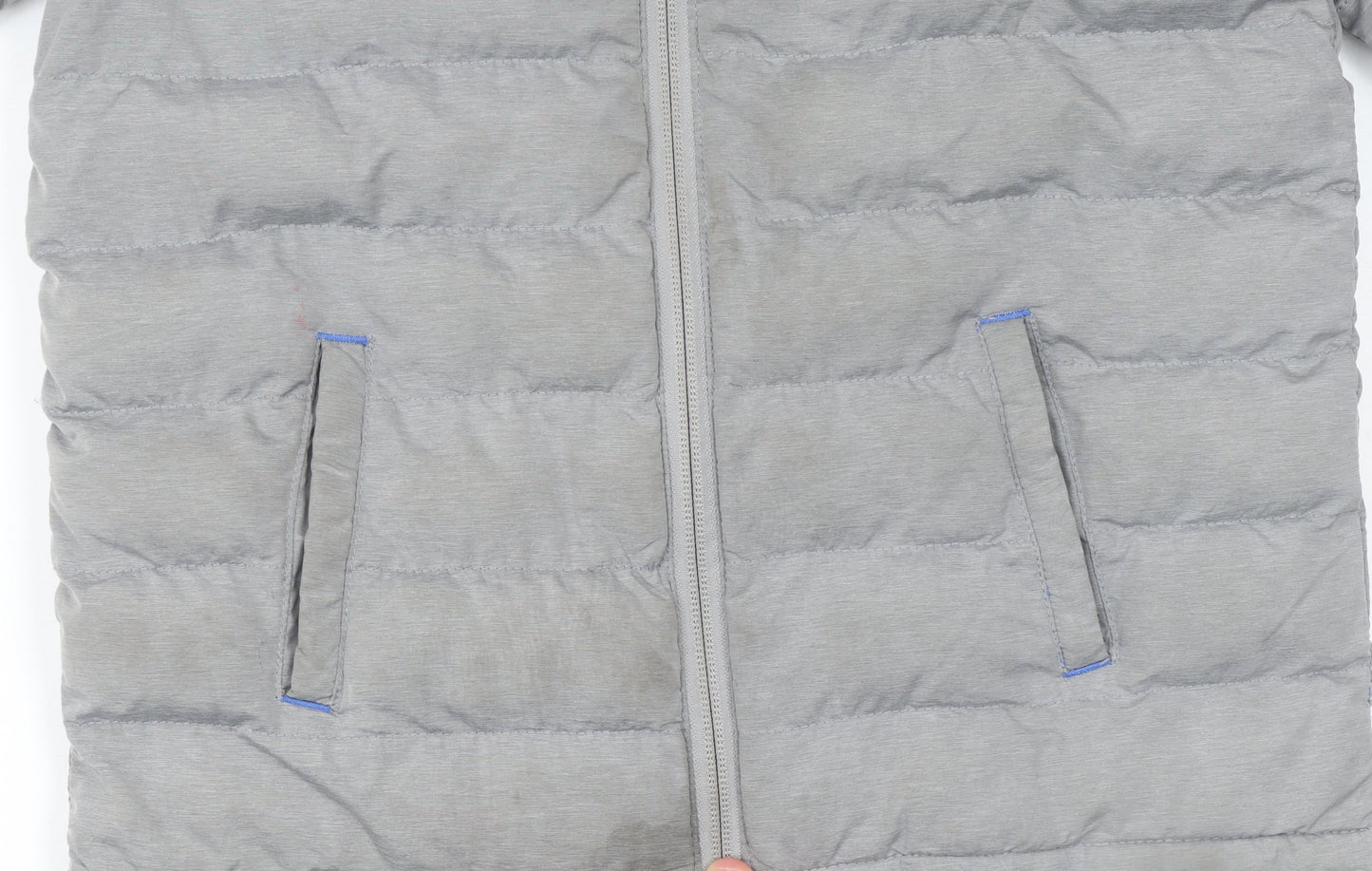 Mountain Warehouse Boys Grey 5-6 Years Hooded Puffer Jacket