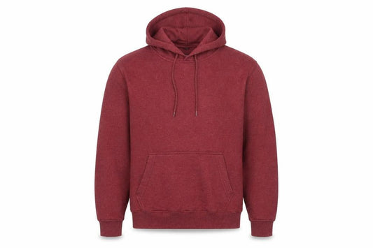 Bakaruda Men’s Red Pullover Hoodie Size L Regular Fit Cotton Blend