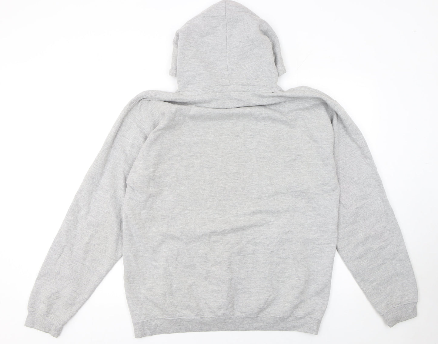 Baas Men's Grey Pullover Hoodie L Street Style Graphic Cotton