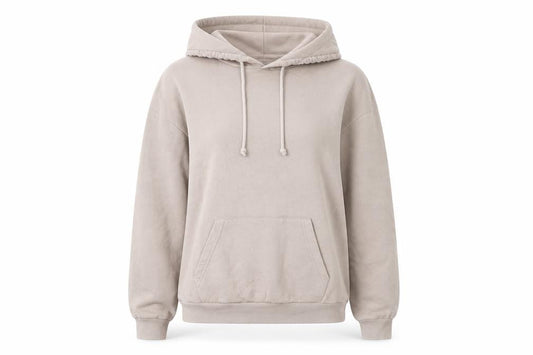 Topshop Women Beige Pullover Hoodie Size S Cotton Blend Casual