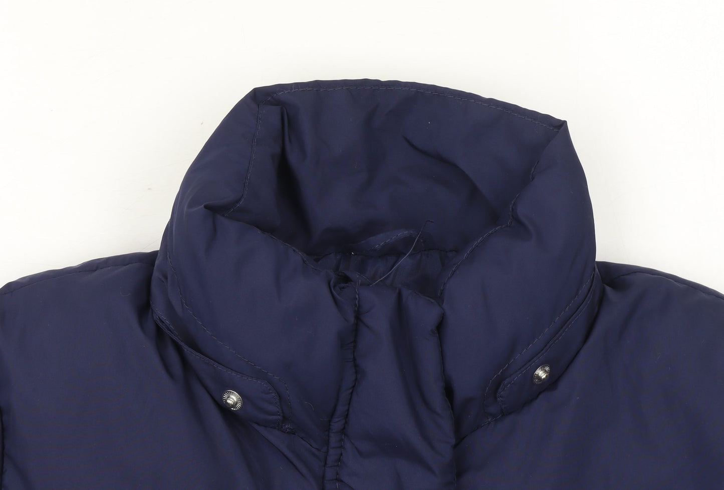 H&M Girls Blue Puffer Coat 8-9 Years Long Quilted Winter Jacket