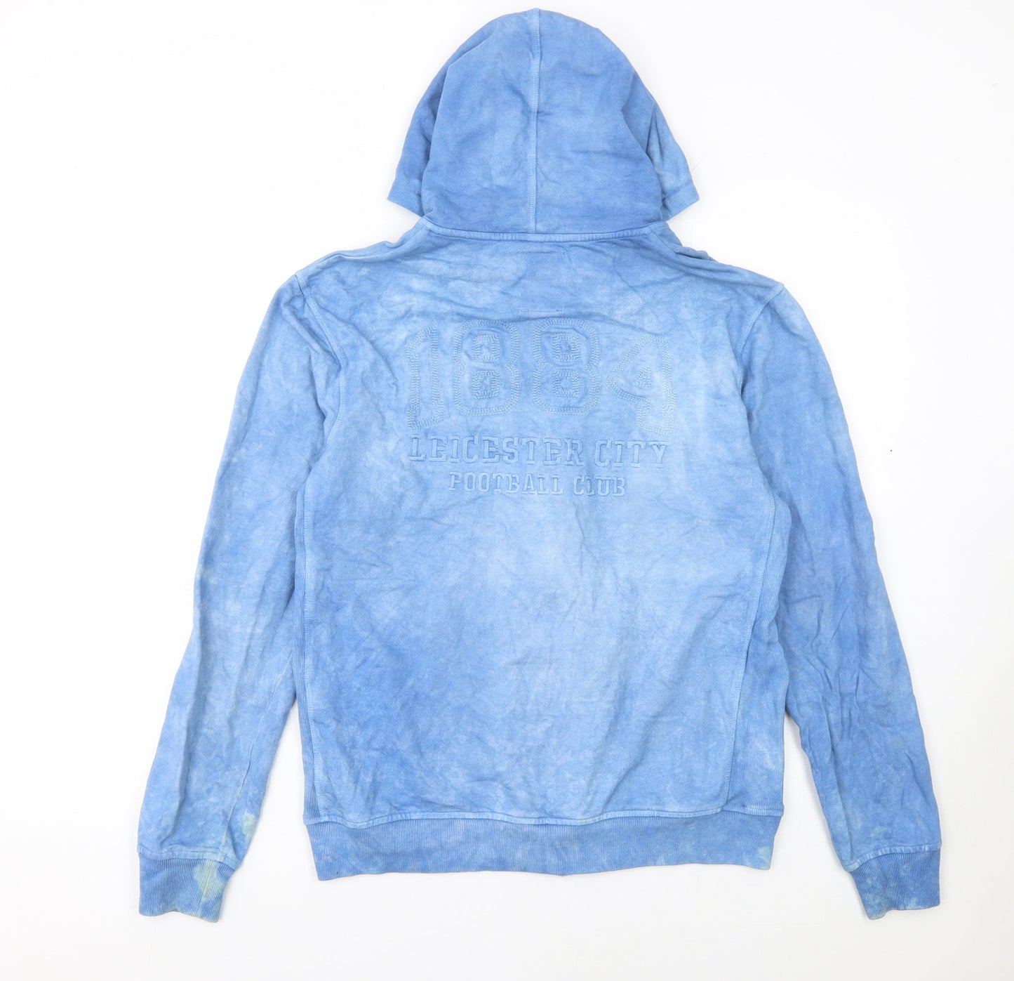 Leicester City Blue Full Zip Hoodie Women M Thai Indigo Collection