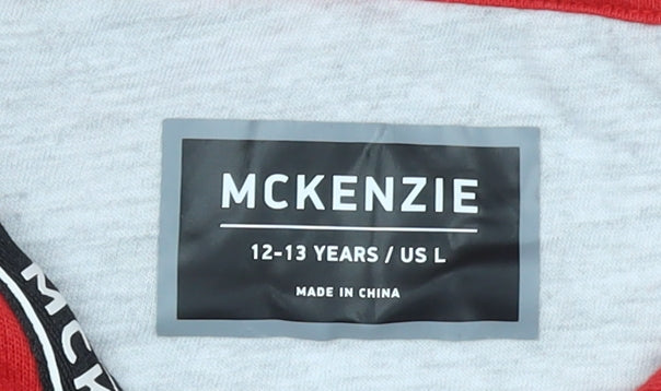 McKenzie Boys Multicoloured Pullover Hoodie 12-13 Years Colourblock Fleece
