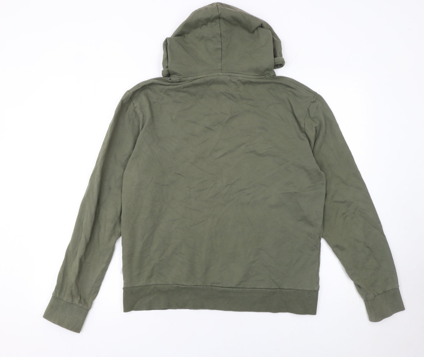 Choose Love Women’s Khaki Hoodie Small 100% Cotton Graphic Pullover