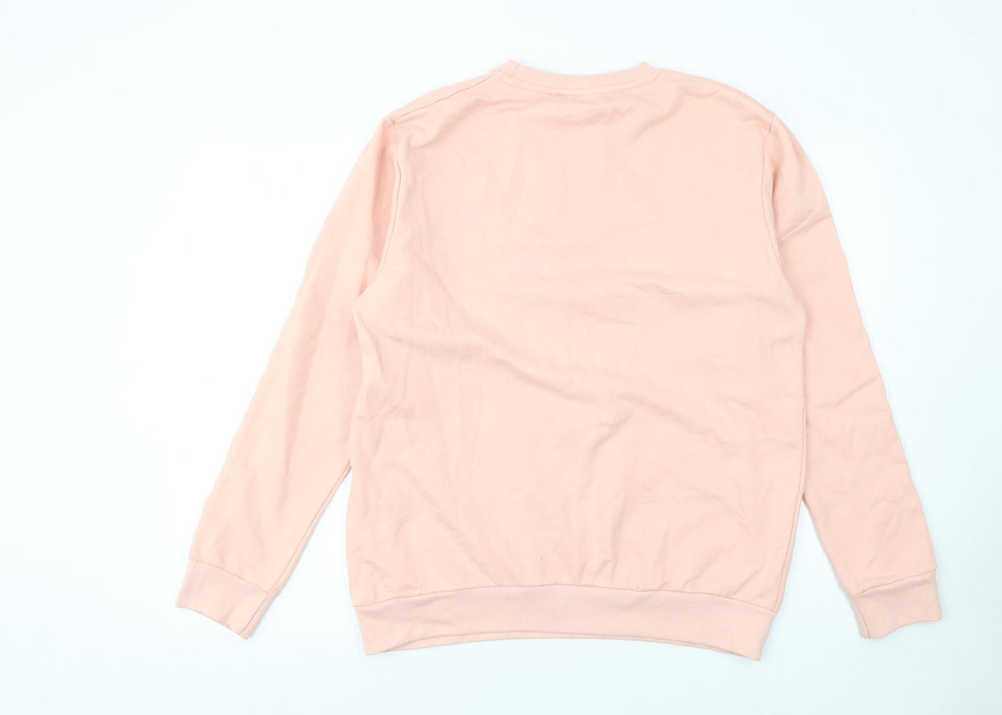 Disney Women Pink Minnie Mouse Sweatshirt Size 14 XL Cotton Blend