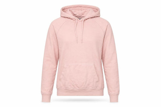 H&M Womens Pink Cotton Pullover Hoodie XS Regular Fit