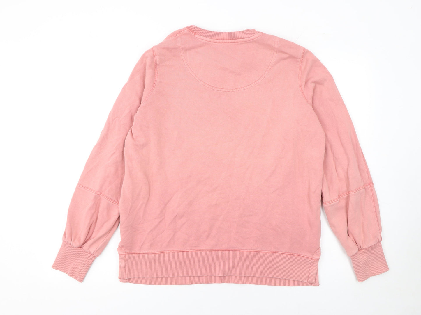 Joules Womens Pink Cotton Blend Crew Neck Pullover Sweatshirt UK 10