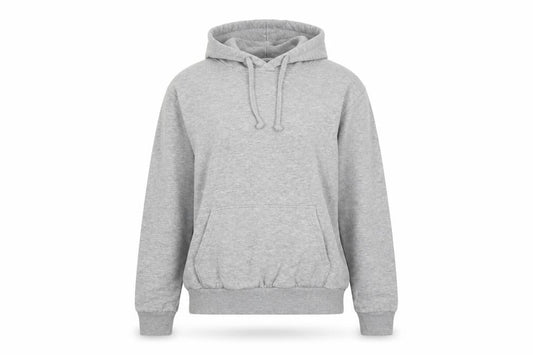 H&M Women Grey Pullover Hoodie M Hooded Long Sleeve Casual Basic