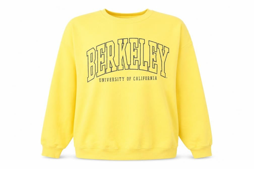 Primark Berkeley Yellow Cotton Blend Women's XL Sweatshirt