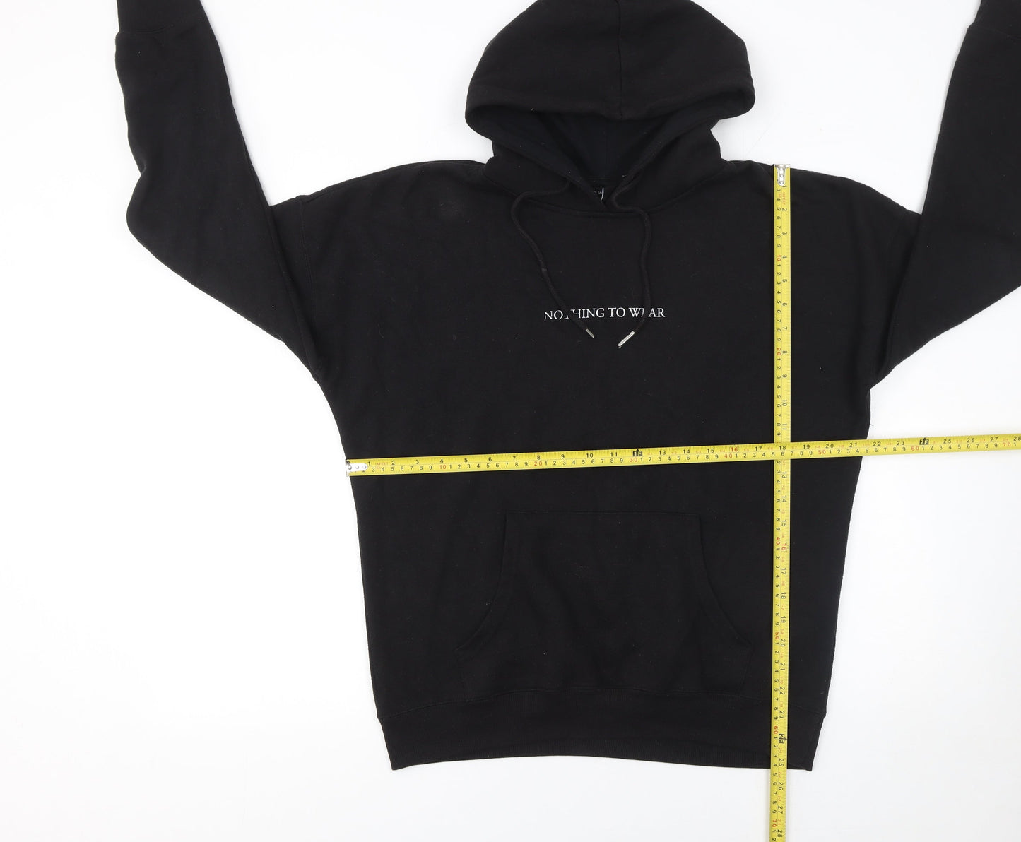 New Look Women's Black Pullover Hoodie Medium Casual Cotton Blend