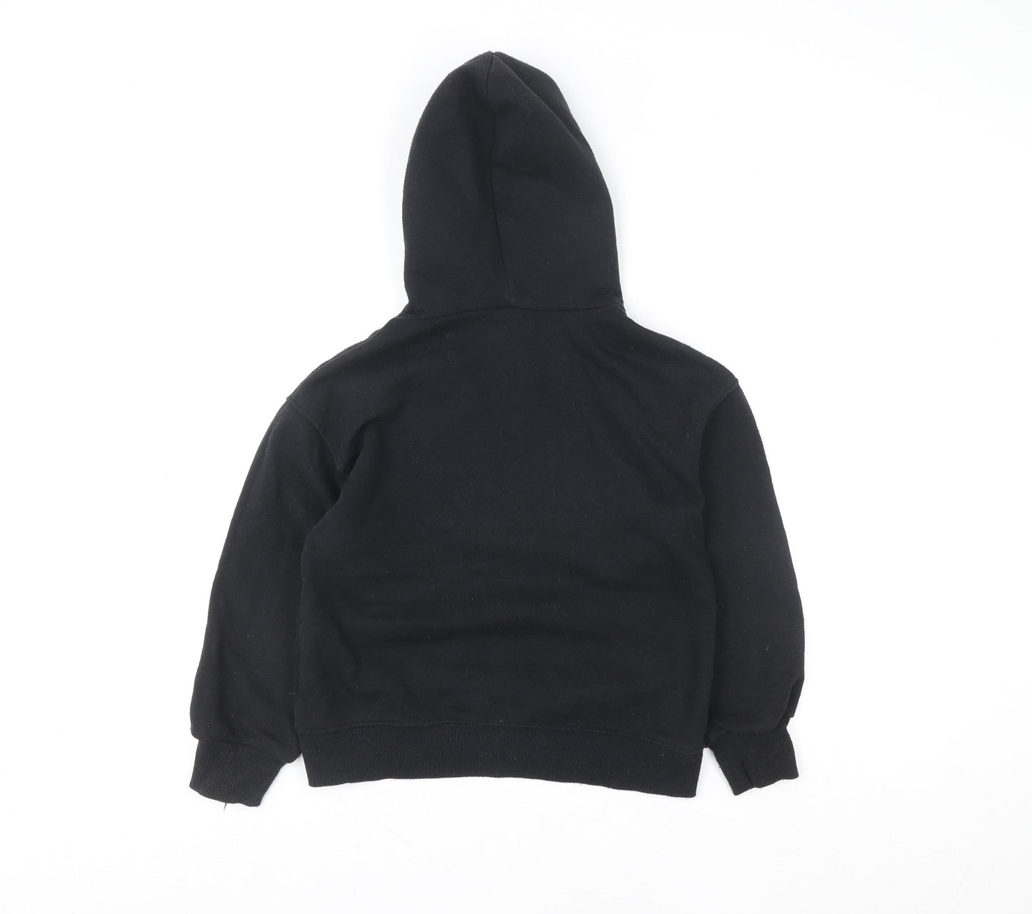 ZARA Girls Black Graphic Print Pullover Hoodie – Age 9 Years