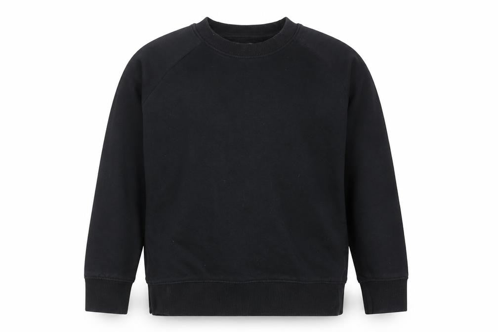 Next Boys Black Cotton Blend Crew Neck Sweatshirt 8 Years
