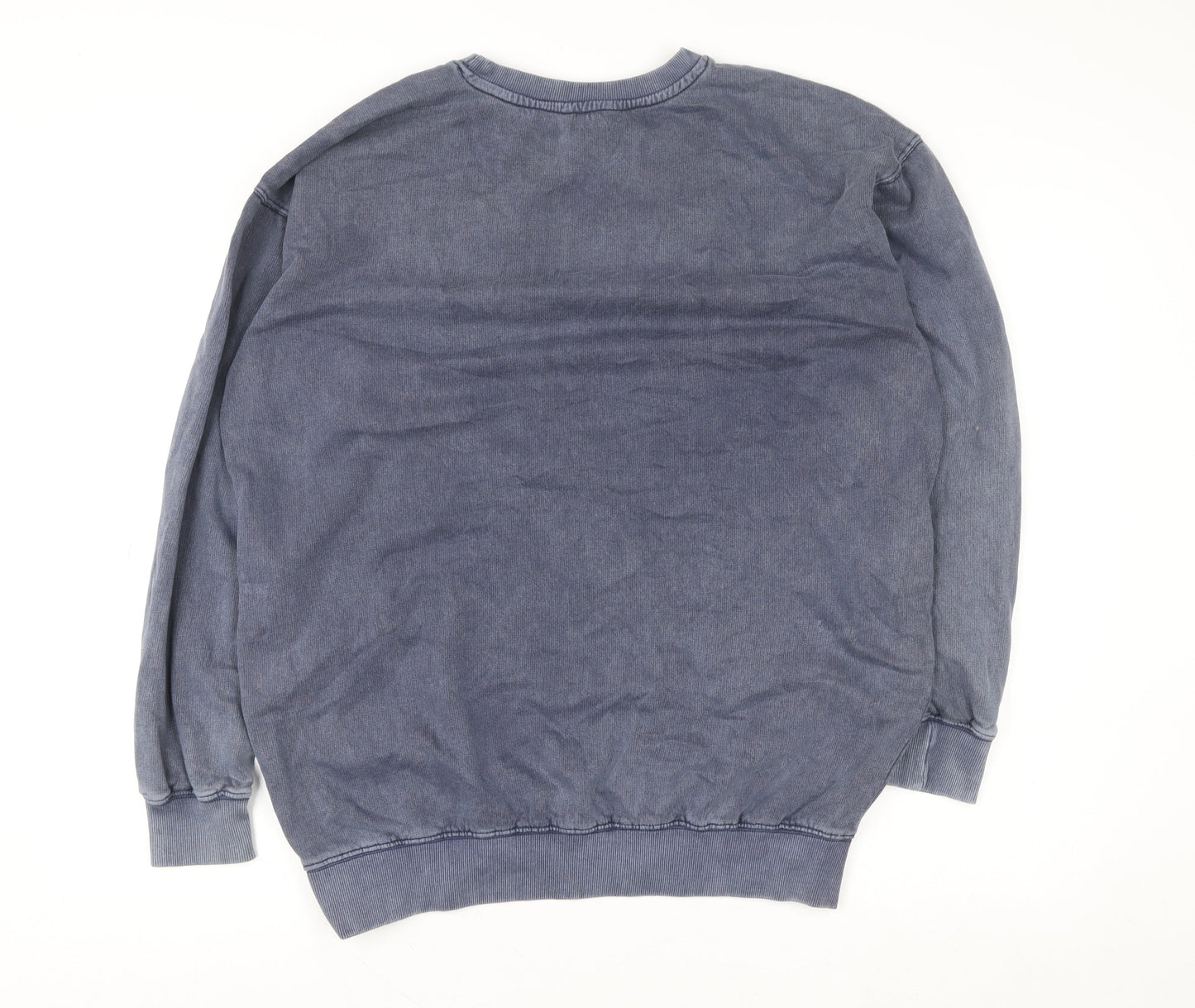 New Look Womens Blue 'Maison De Sport' Pullover Sweatshirt Size S