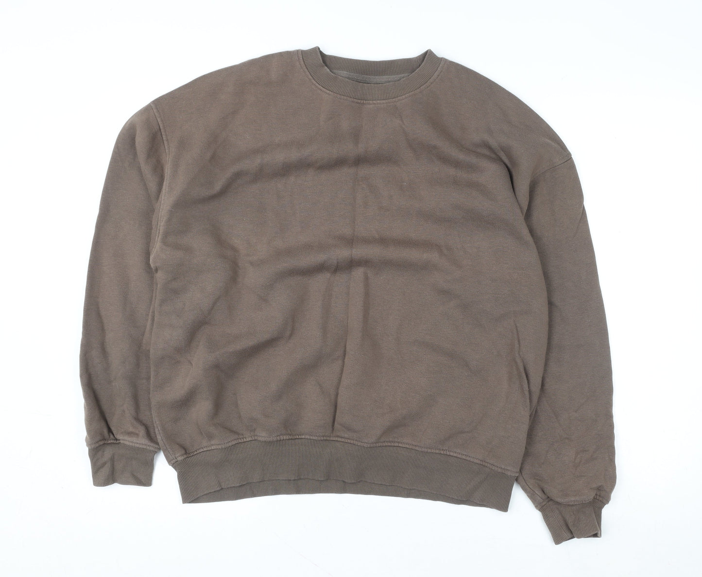 Cotton On Men's Brown Crew Neck Pullover Sweatshirt Size S