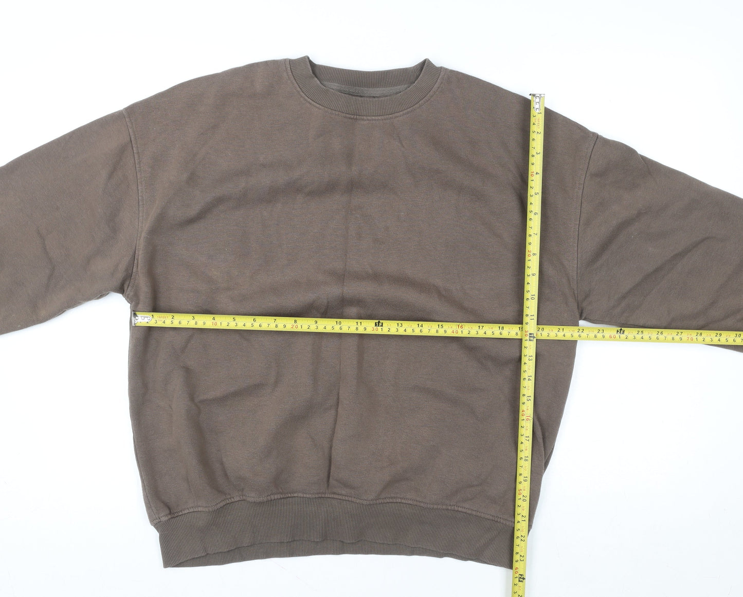 Cotton On Men's Brown Crew Neck Pullover Sweatshirt Size S