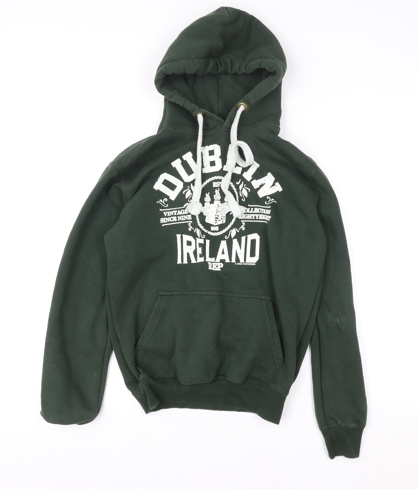 Irish Connexxion Women's Green Dublin Ireland Pullover Hoodie Size S