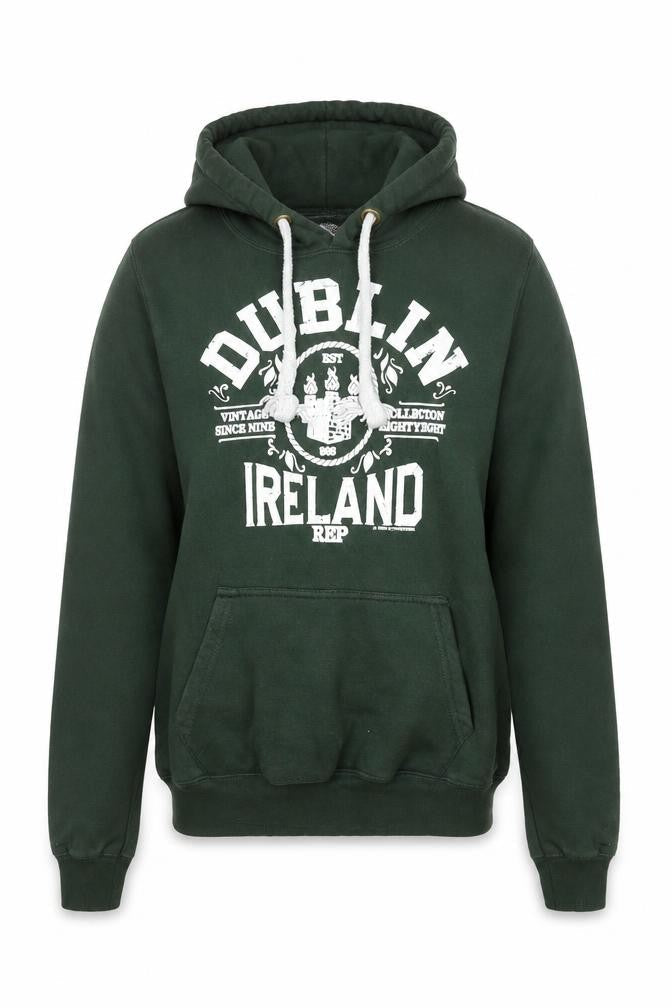 Irish Connexxion Women's Green Dublin Ireland Pullover Hoodie Size S