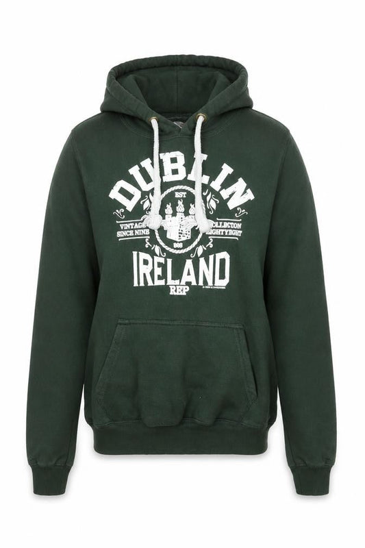 Irish Connexxion Women's Green Dublin Ireland Pullover Hoodie Size S