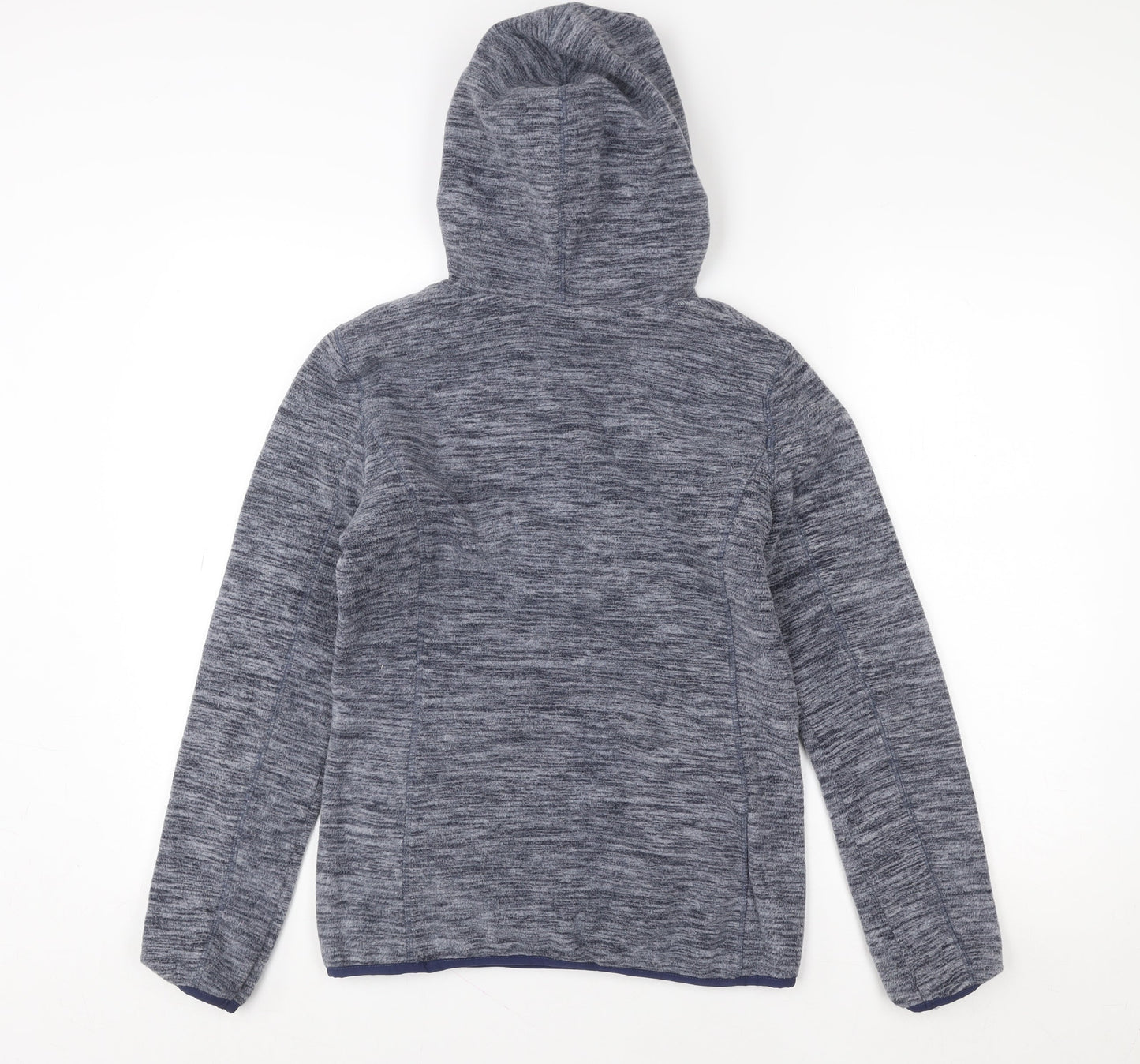Peter Storm Womens Blue Pullover Hoodie Size 8 Fleece Lined Outdoor Top