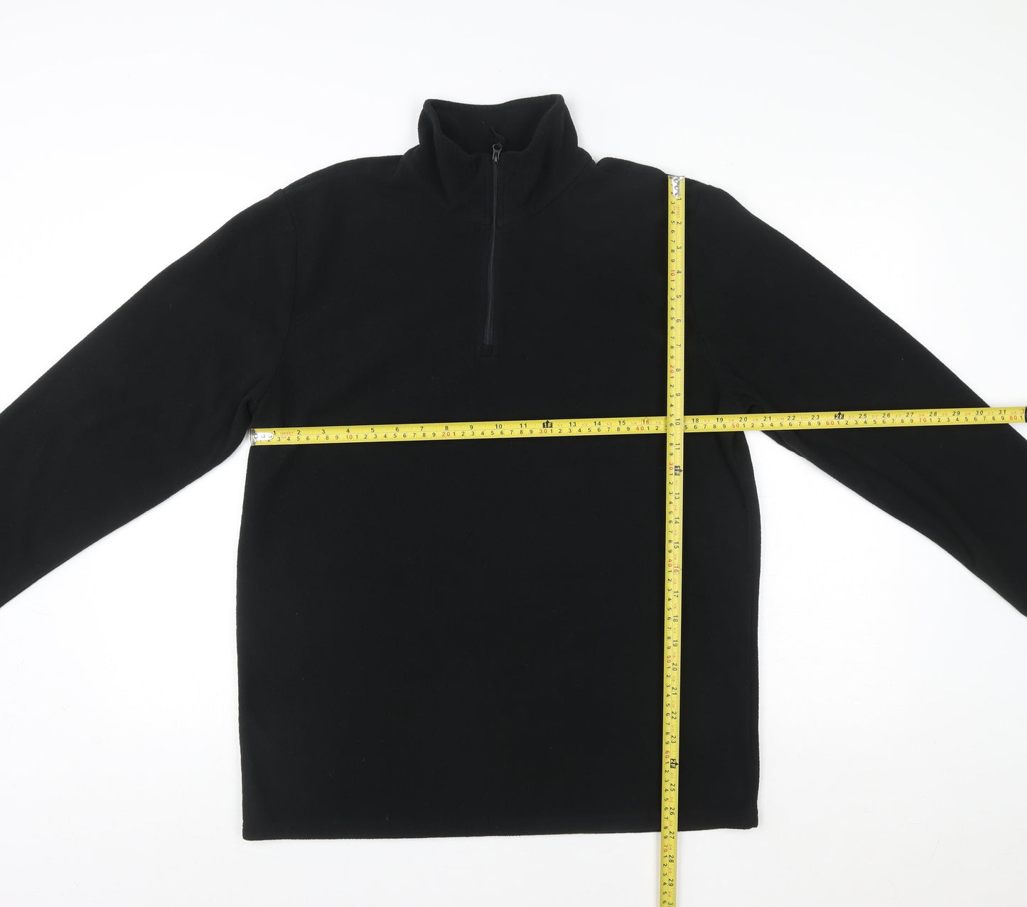 Craghoppers Mens Black M Fleece 1/4 Zip Pullover Sweatshirt