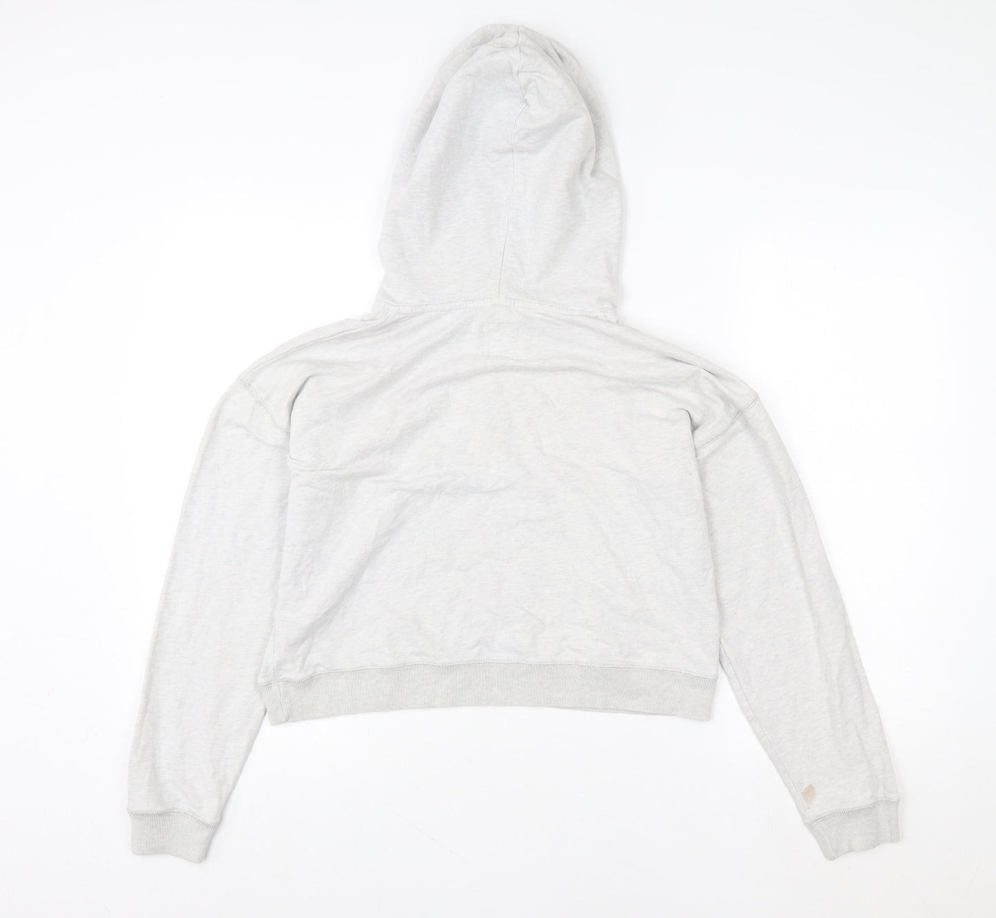 Jack Wills Women’s Grey Pullover Hoodie Size 10 Logo Print Casual