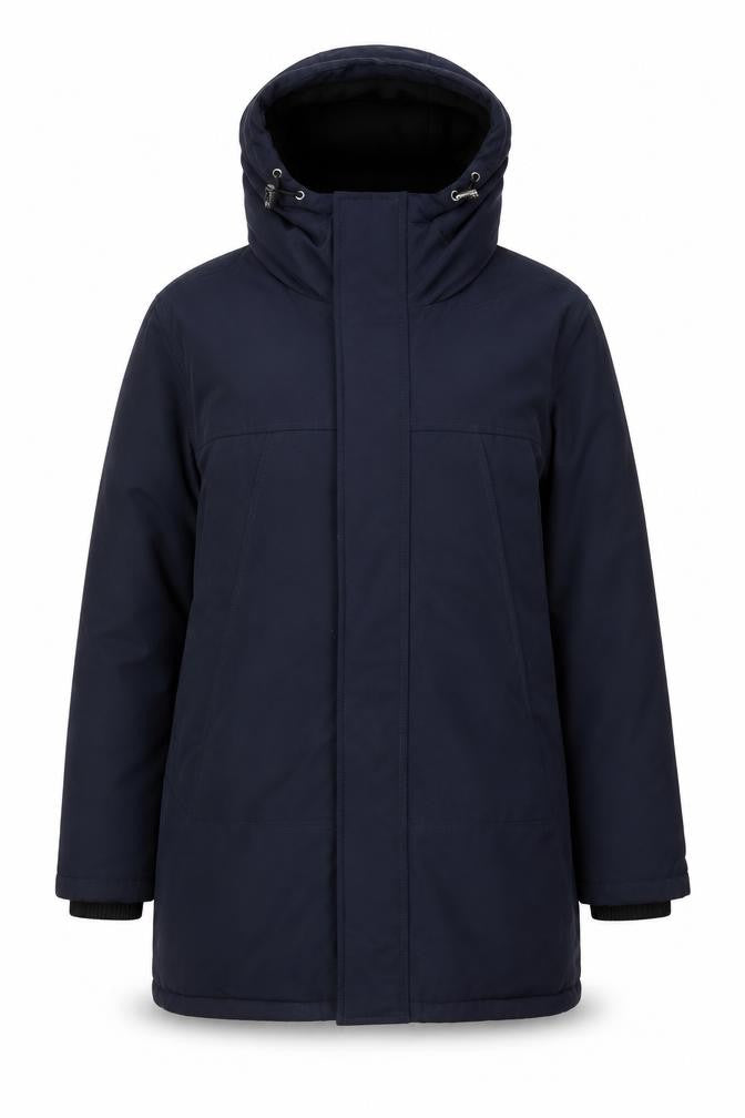Primark Women's Blue Hooded Parka Jacket M Thermal Shower Resistant