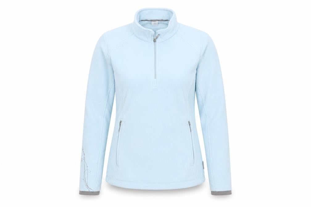 Decathlon Creations Women's Blue XS 1/2 Zip Fleece Pullover Sweatshirt