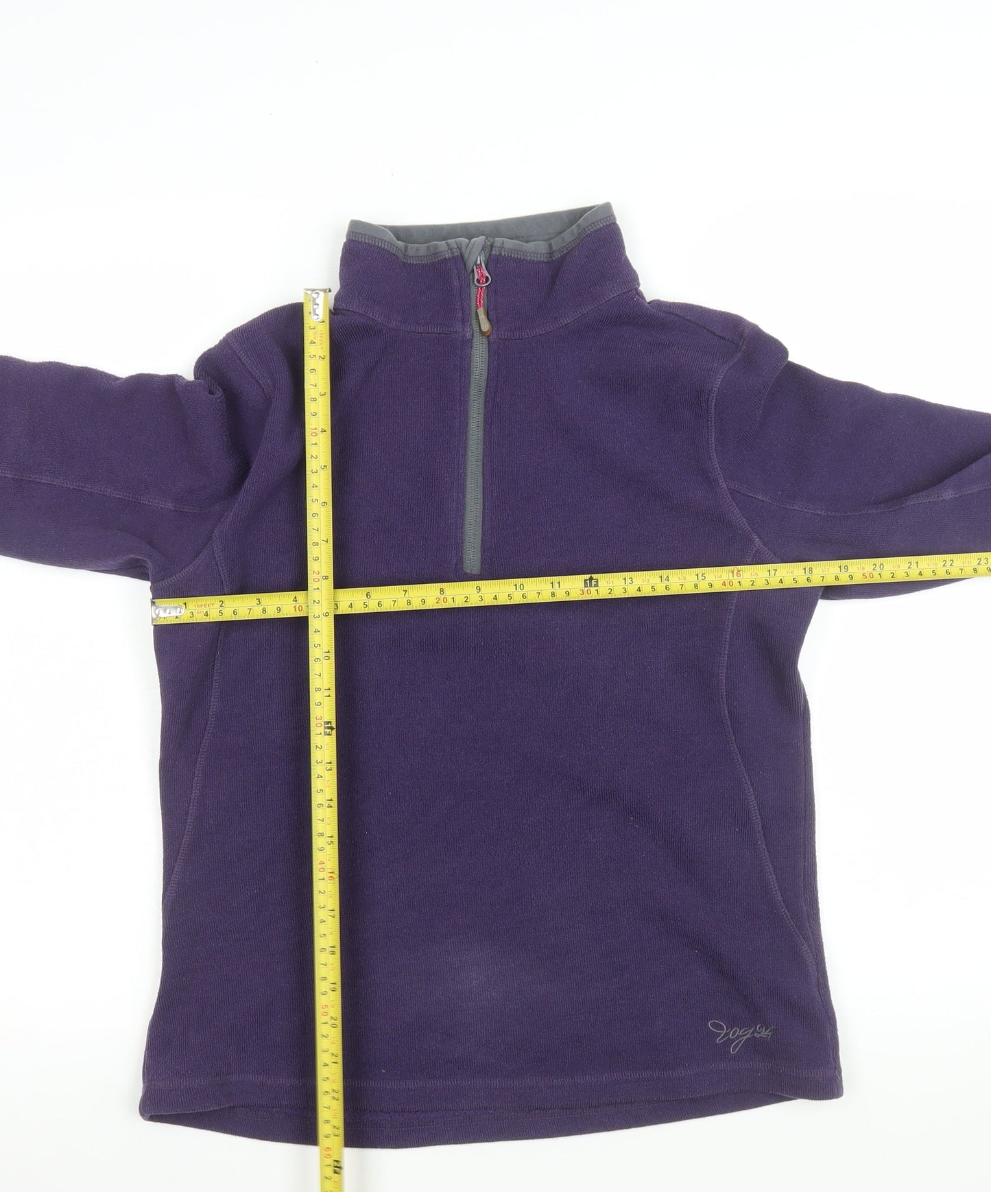 TOG24 Women Purple 1/2 Zip Fleece Pullover Size 12-14