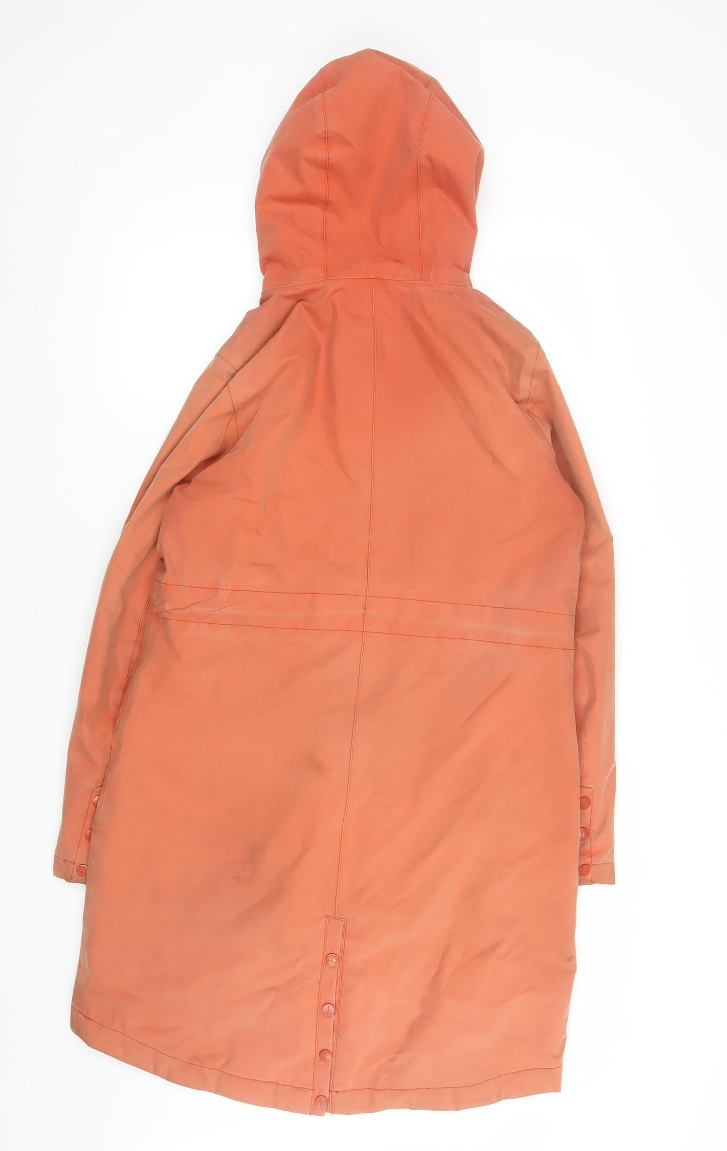 Seasalt Cornwall Women’s Orange Hooded Encompass Coat Size 8