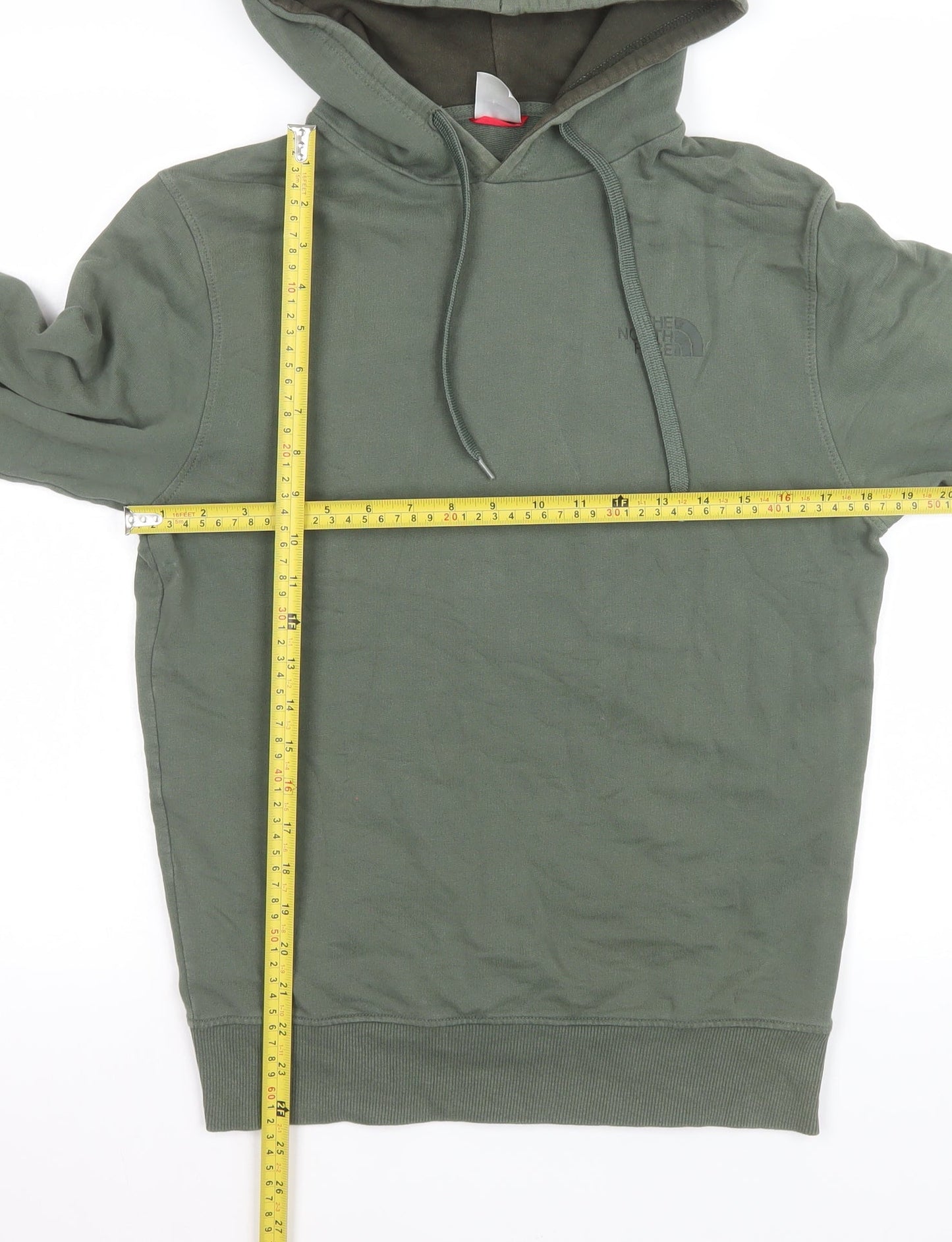 The North Face Men's Green Pullover Hoodie XS Regular Fit