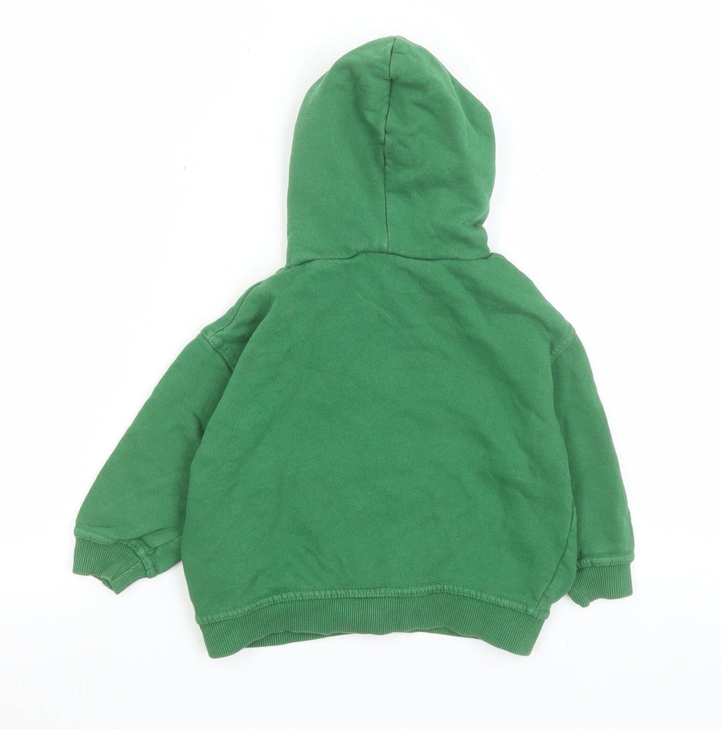 Zara Boys Green Field Goals Pullover Hoodie 3 Years Cotton Sweatshirt