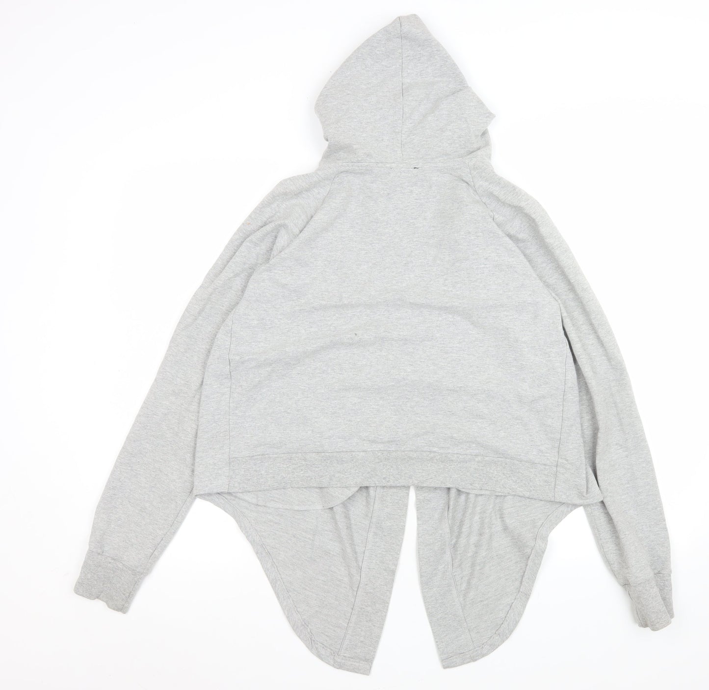 Topshop Women Grey S Coatigan Hooded Jersey Casual Jacket