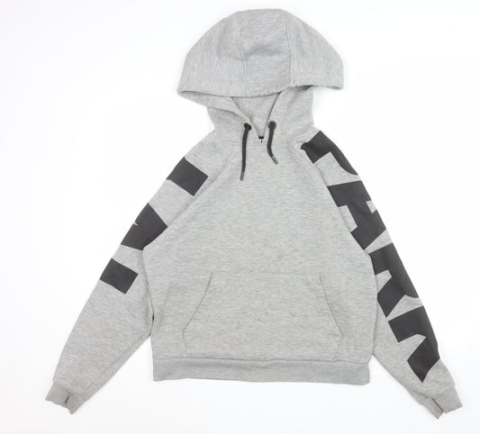 Ivy Park Womens Grey Hoodie, Size M, Logo Print, Casual Style