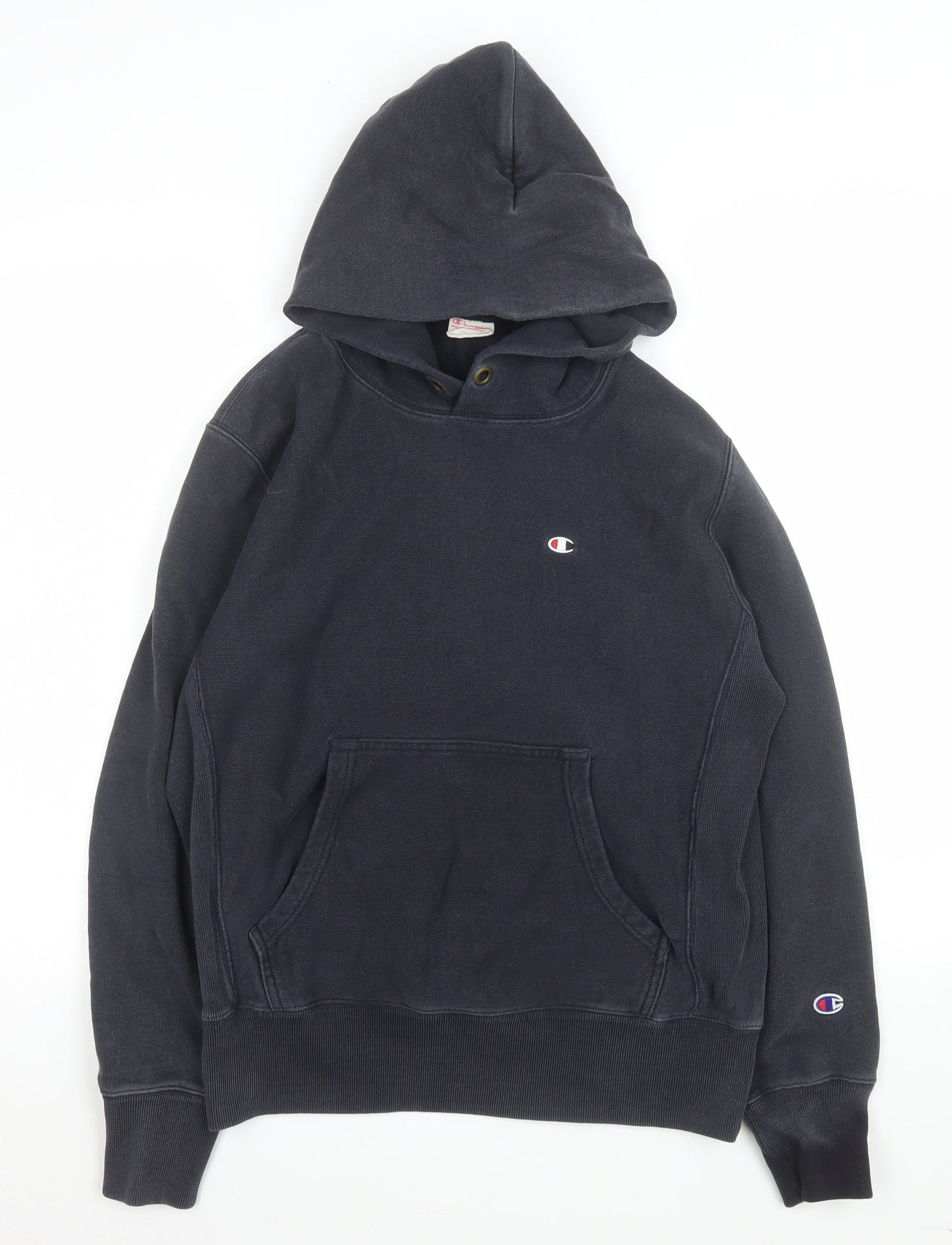 Champion Womens Navy Blue Large Reverse Weave Pullover Hoodie